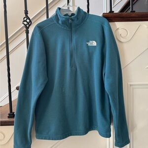 The North Face Men's Teal Zip-Up Sweater